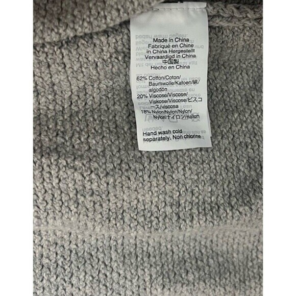 Madewell Palisades Light Gray Longline Cardigan Duster Sweater M Lagenlook Flowy - Picture 12 of 12